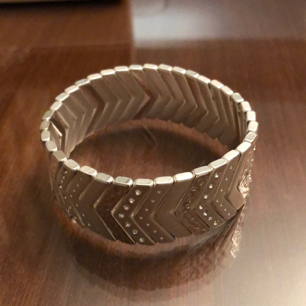 Silver Stretchable Bangle Bracelet
